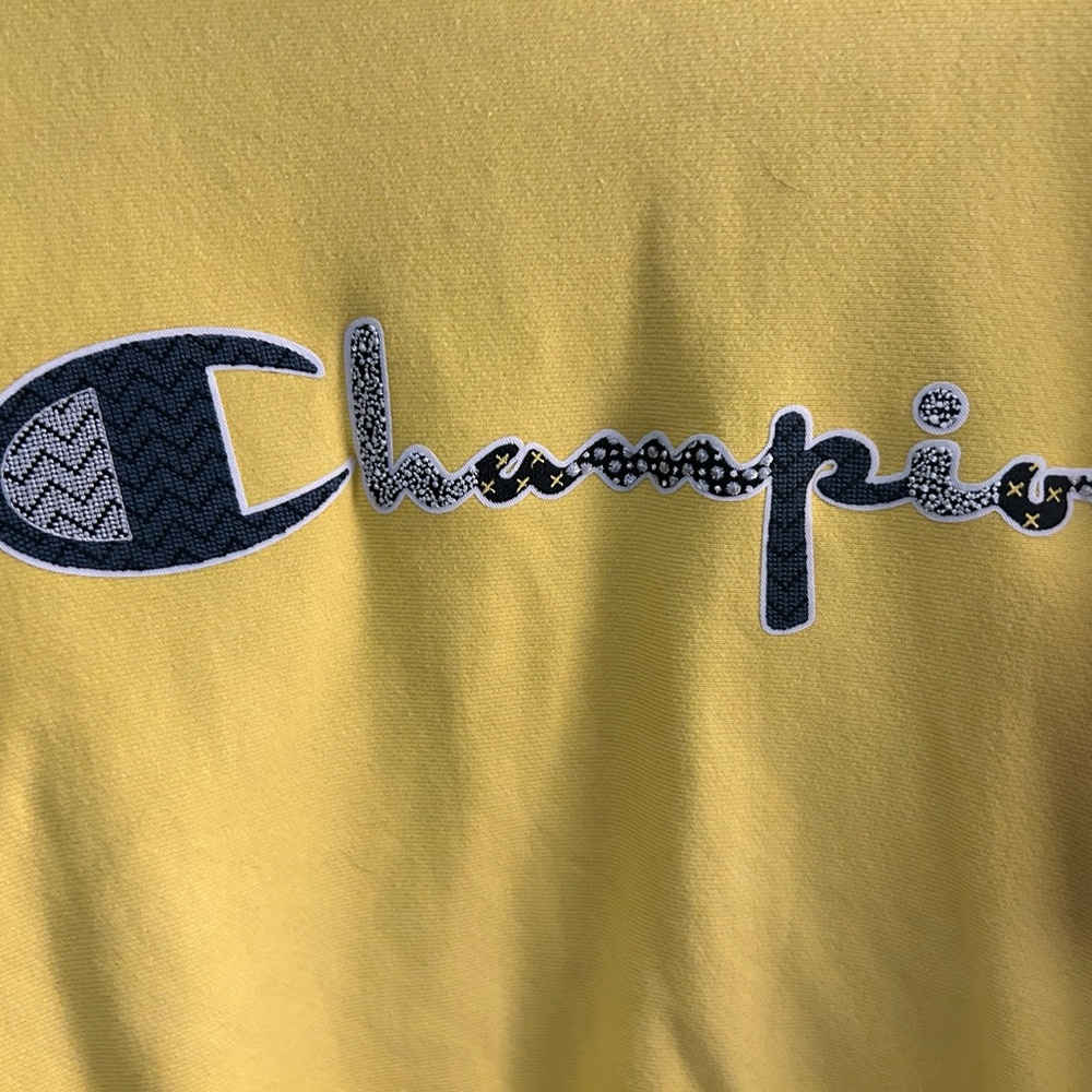 Champion Yellow and Black Graphic Tee